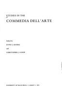 Studies in the Commedia dell'Arte
