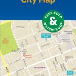 Lonely Planet Melbourne City Map book cover