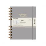 Moleskine 2023 Spiral Planner, 12M, Extra Extra Large, Remake Smoke, Hard Cover (8.5 x 11) book cover