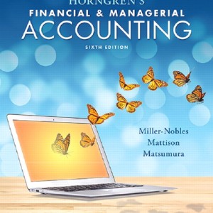 Horngren's Financial & Managerial Accounting book cover