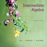Intermediate Algebra book cover