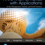 Finite Mathematics with Applications In the Management, Natural, and Social Sciences book cover