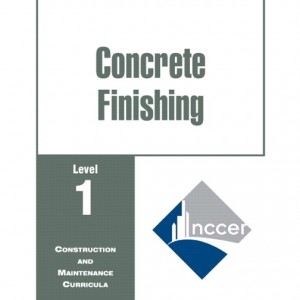 Concrete Finishing Level 1 Trainee Guide, Binder book cover