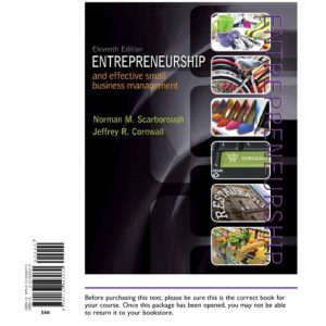 Entrepreneurship and Effective Small Business Management book cover
