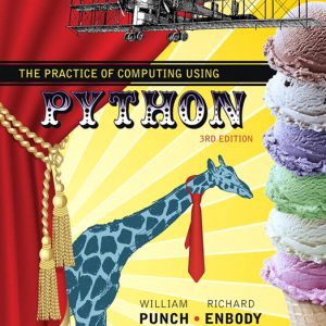 Practice of Computing Using Python, The book cover