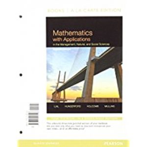 Mathematics with Applications In the Management, Natural and Social Sciences book cover